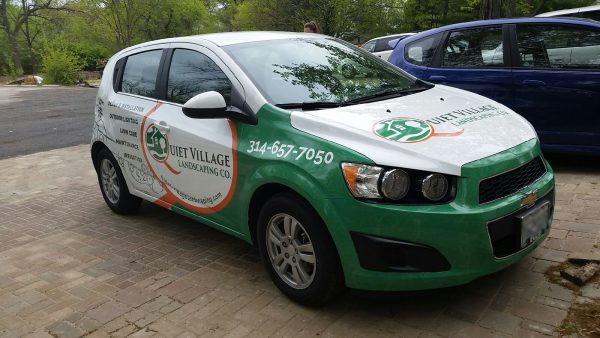 front view of Quiet Village Landscaping's new ride