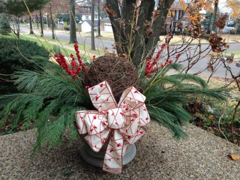 landscape display for the holiday